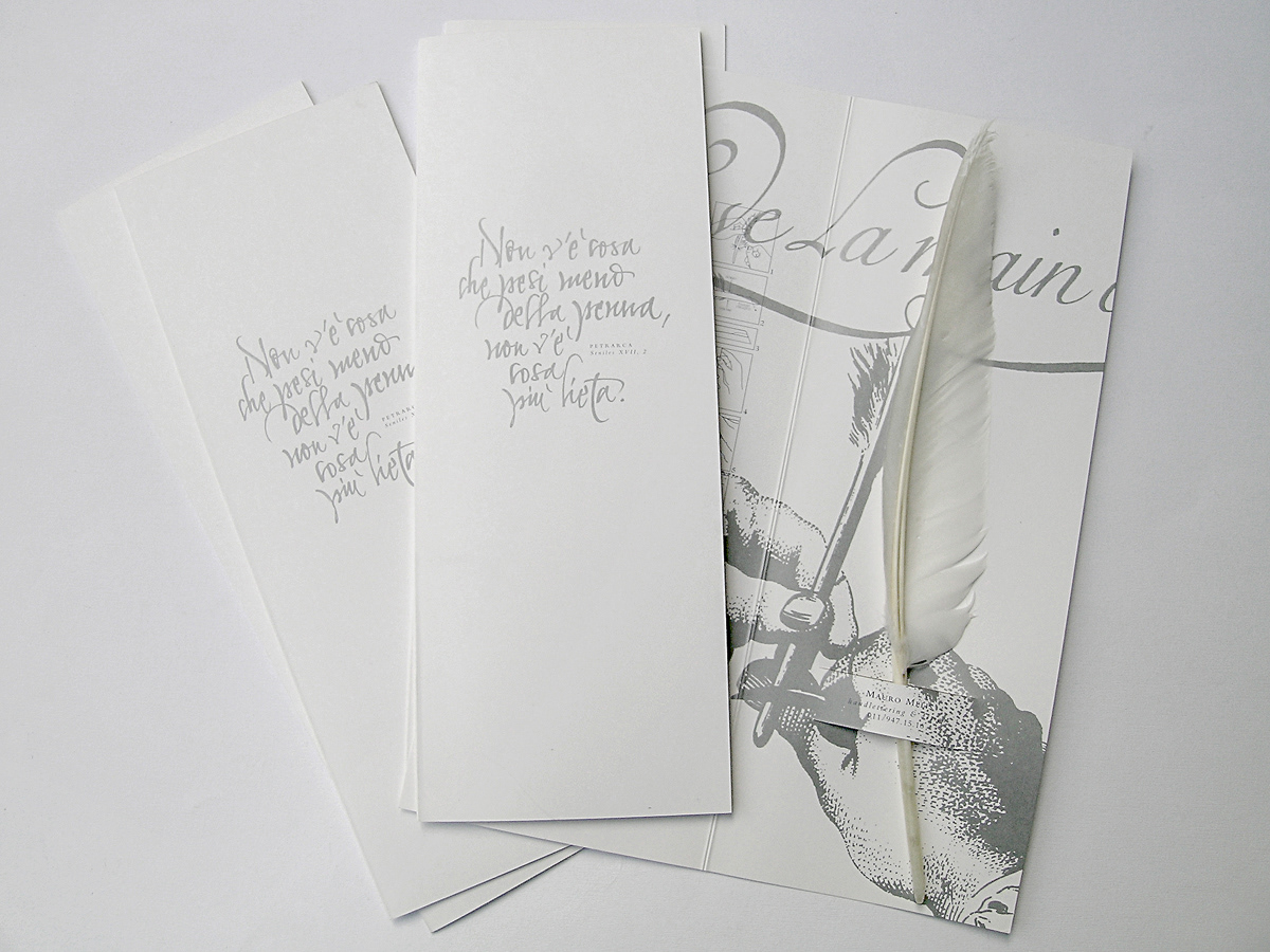 quill pen Handlettering Self Promotion petrarca tool