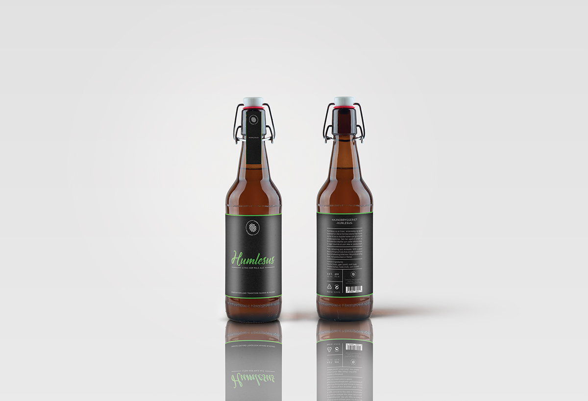 beer rebranding norway Scandinavian minimalistic graphic design  brand identity marketing   Drammen