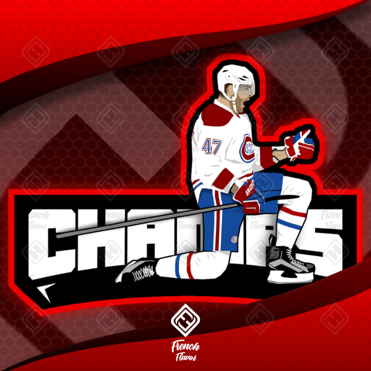 Mascot mascot logo Montreal Canadiens Canadiens de Montréal art design hockey NHL graphicdesign Gaming