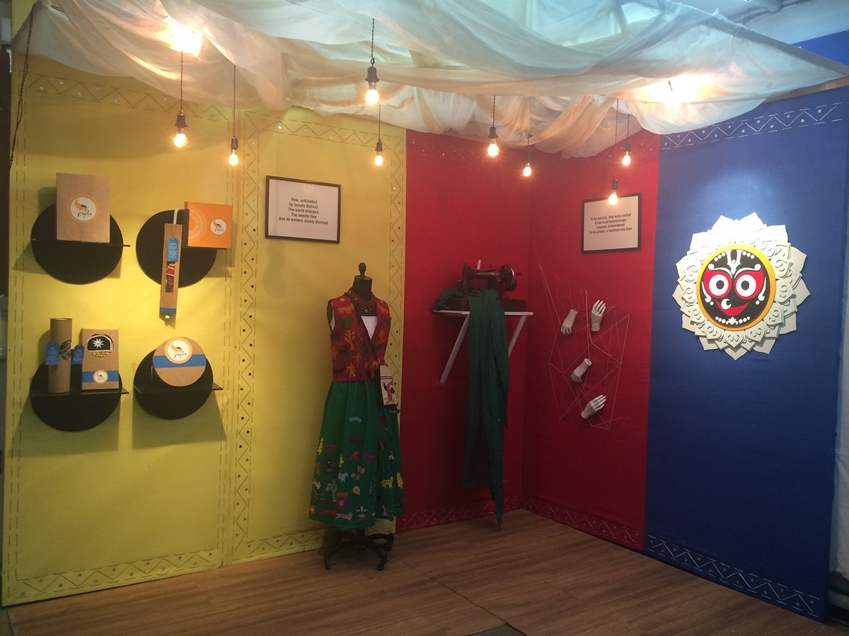 Visual Merchandising orissa  pipli applique Display craftcluster Exhibition 