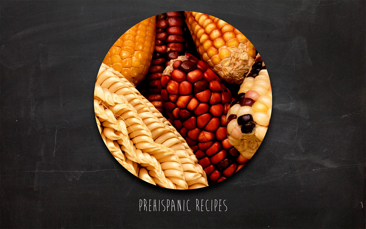 Food  app UX UI prehispanic craft traditional mexico