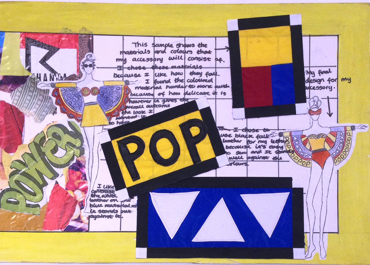 Pop Art fashion accesssory primary colours bold jeremy scott inspired