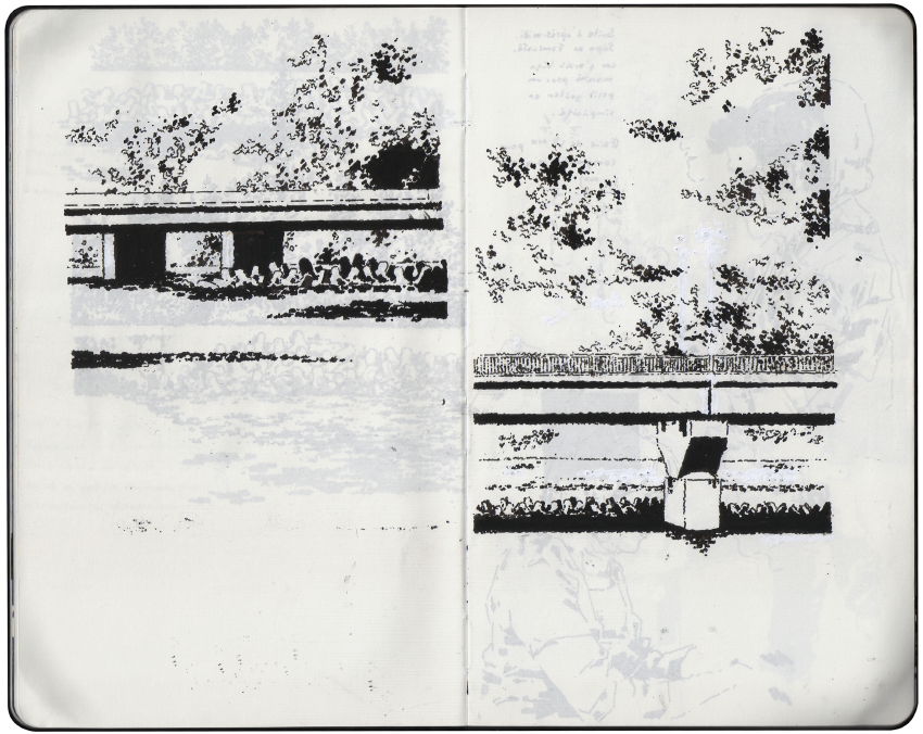 japan moleskine Naha naminoue Okinawa sketchbook sketches Naminoue shrine rouziere Travel dots ink Original drawings