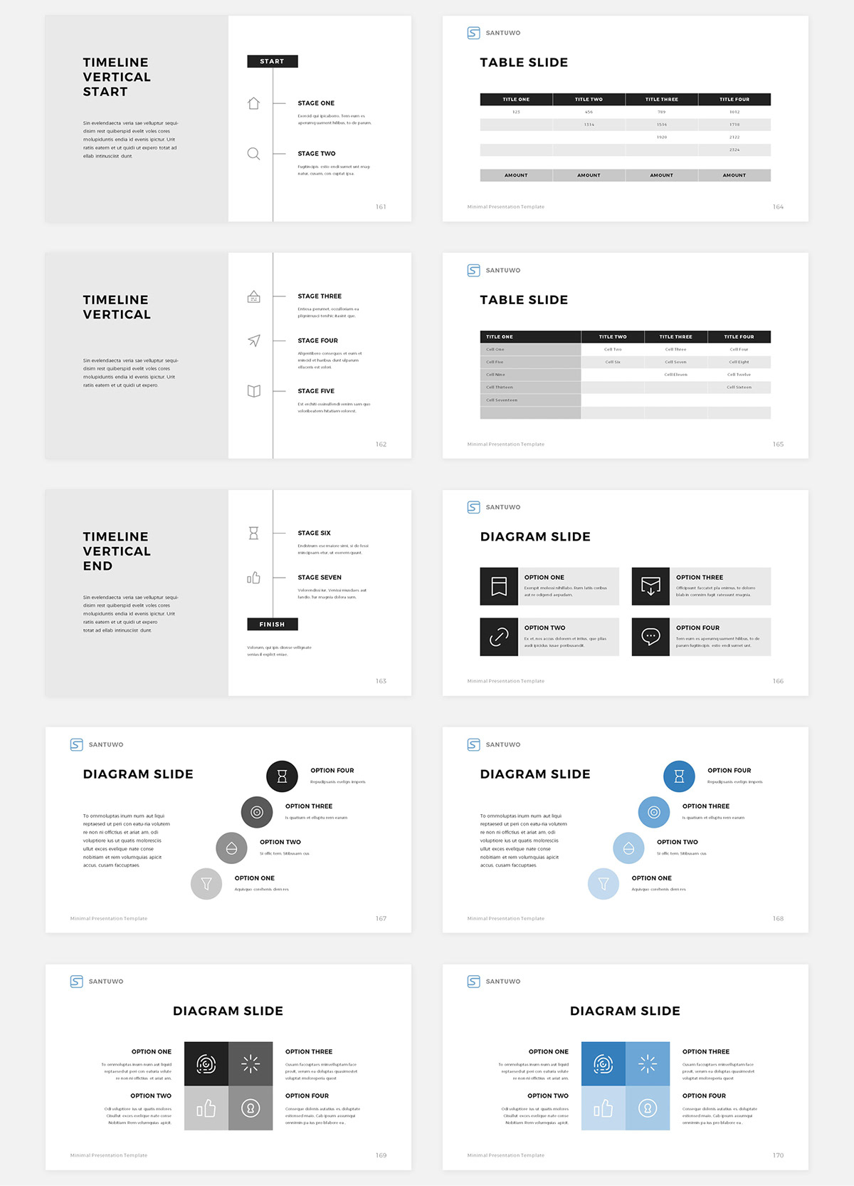 minimal infographic Layout slide clean creative presentation Powerpoint template design