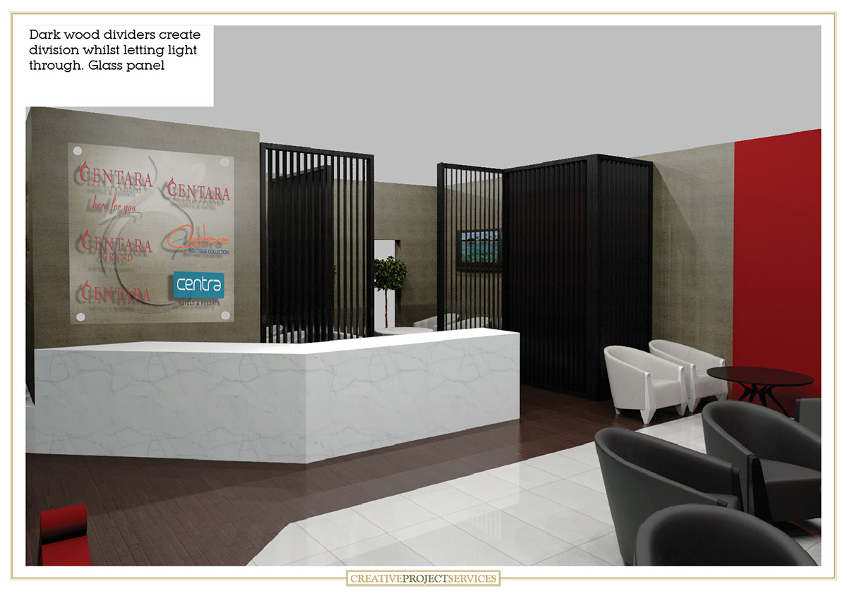 CGI Interior exhibit hotel centara