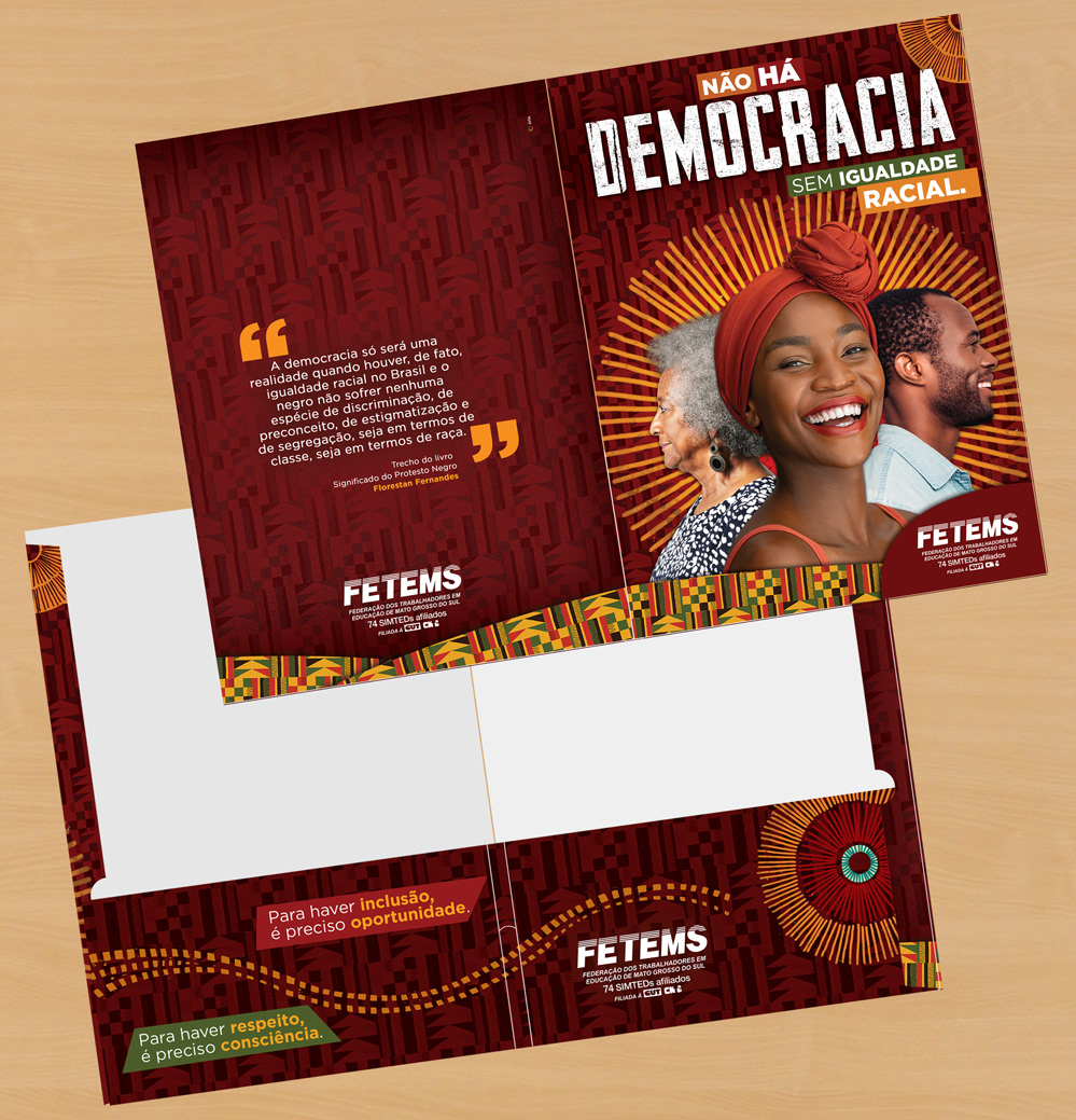 racismo seminario Evento design visual identity democracia poster Igualdade Racial