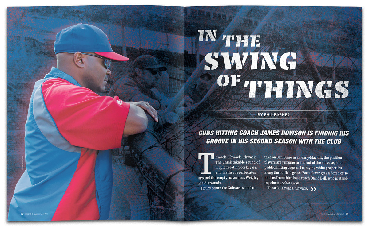 chicago cubs editorial baseball mlb Layout magazine