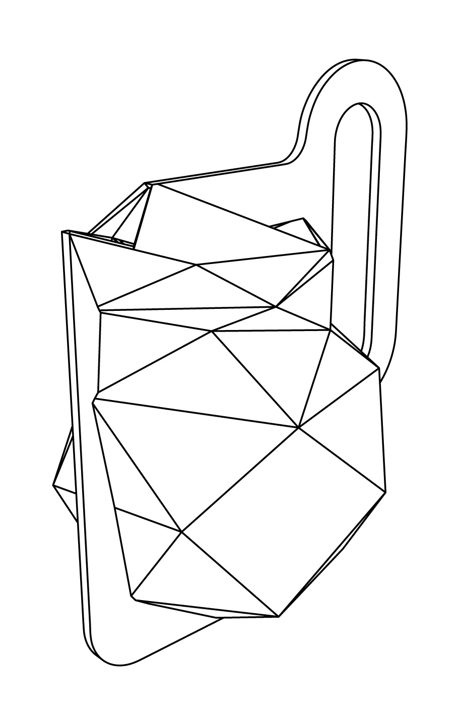 kitchen Carafe  jar polygon polygonal tesellation Geometrical  rational