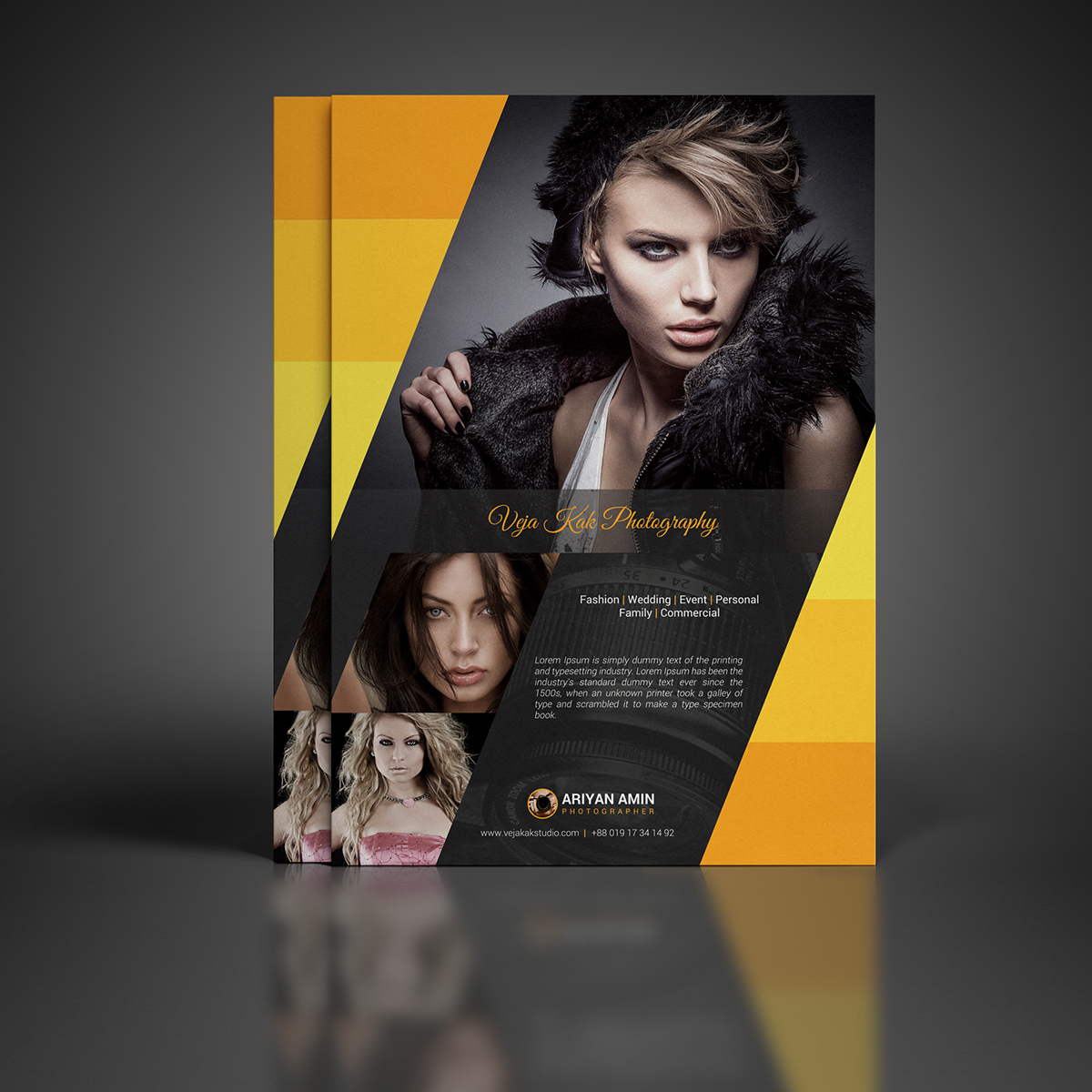 Photography Flyer Template on Behance Regarding Photography Flyer Templates Photoshop