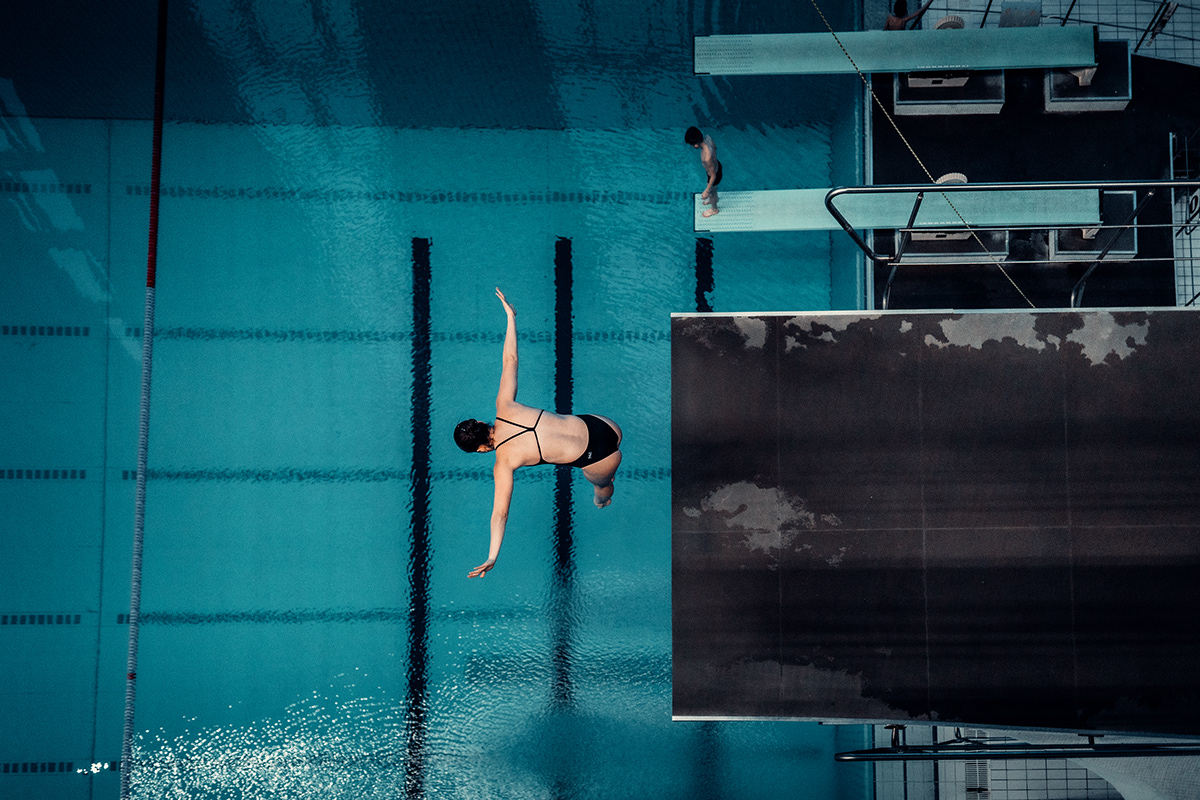 architecture diving fina girl Pool portrait sport