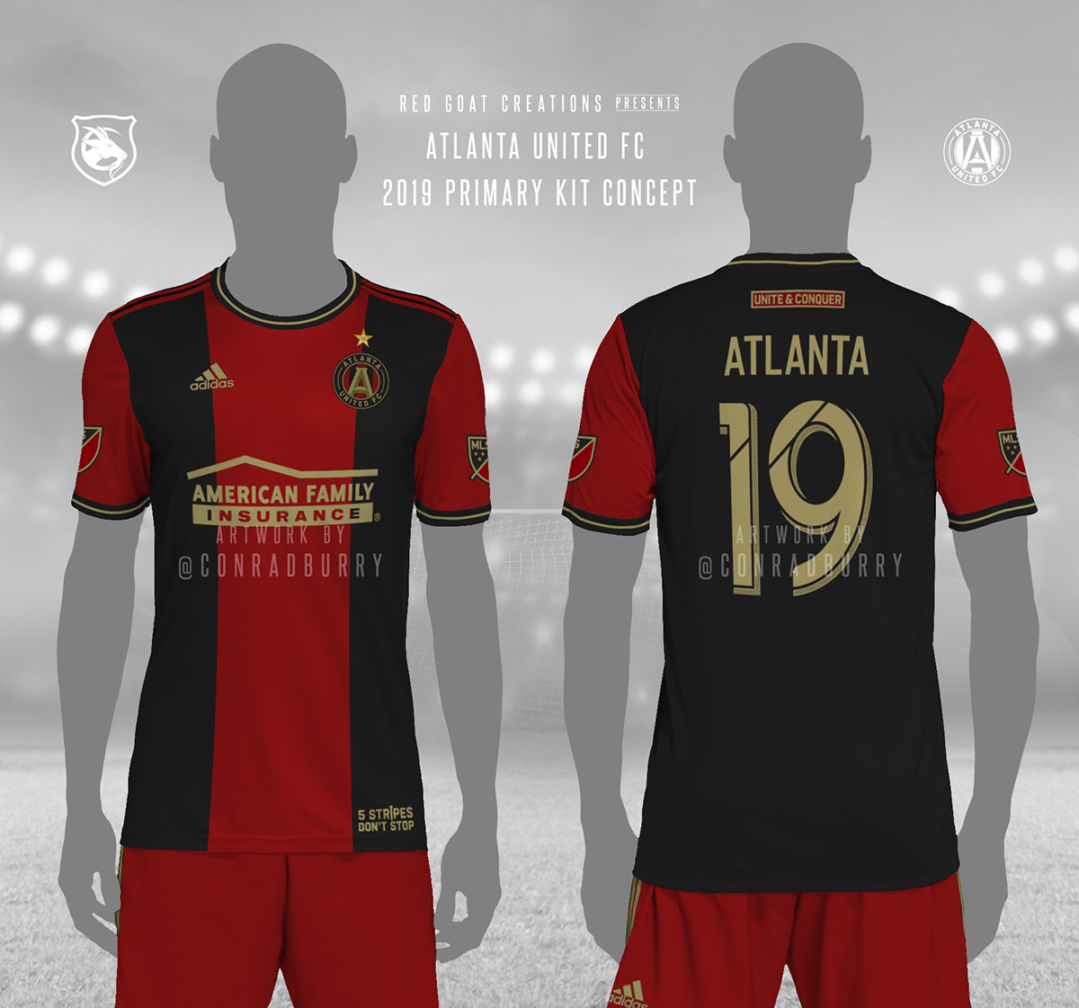 atlanta united football club kit jersey concept redesign Rebrand AUFC atlutd
