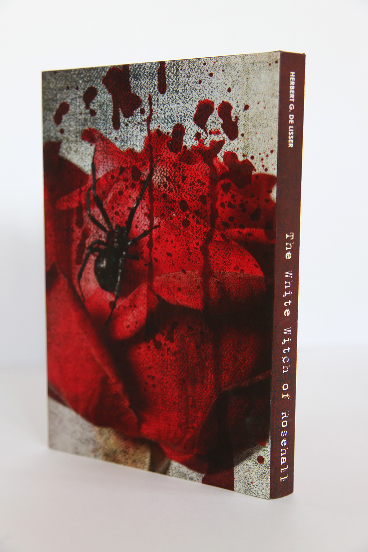 book design red blood widow spider splatter voodoo doll dark Magic   mystery Century rose witch White