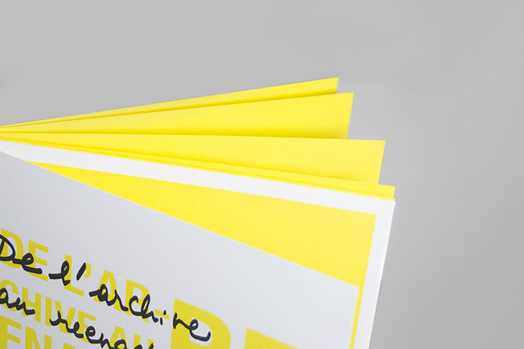 colloque yellow International art Performance poster book jaune Montana mira henry strasbourg programme Program flyer