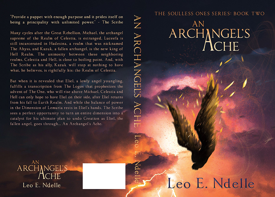 Adobe Portfolio Book Cover Design concept art fantasy archangel angel
