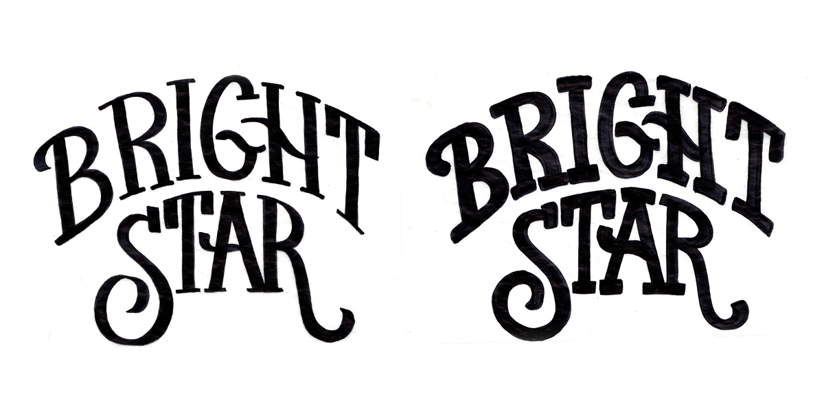lettering broadway Musical theater  something rotten School of Rock Heart and Lights