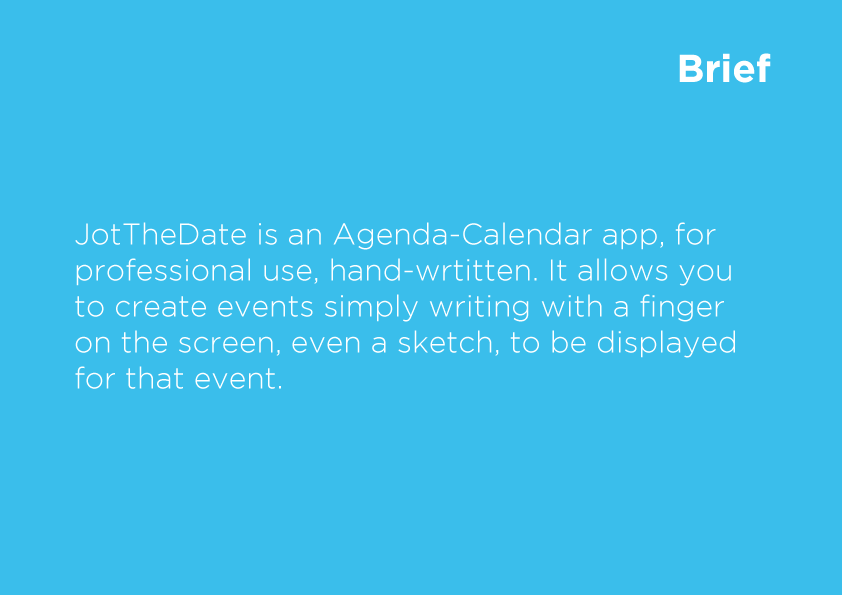 agenda calendar app JotTheDate professional