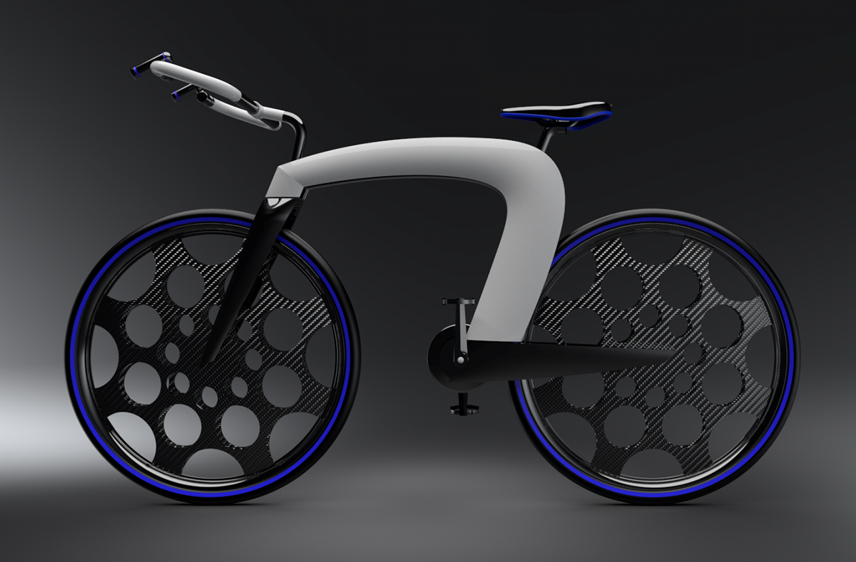 3D Alias Bike cão concept design Rneder strate velo VRED