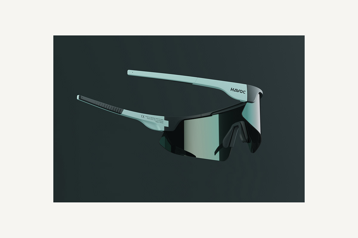 cycling glasses havoc arxc industrial design  product design  sebastian halin 3D Visualization art direction  design concept Swedish