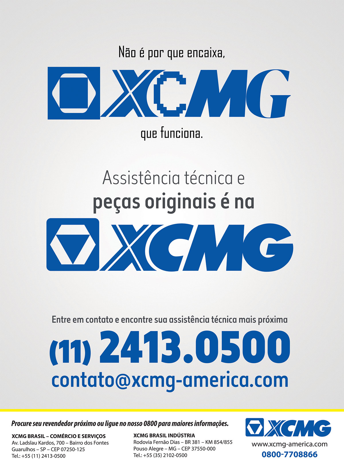 magazine Advertising  design heavy machinery XCMG