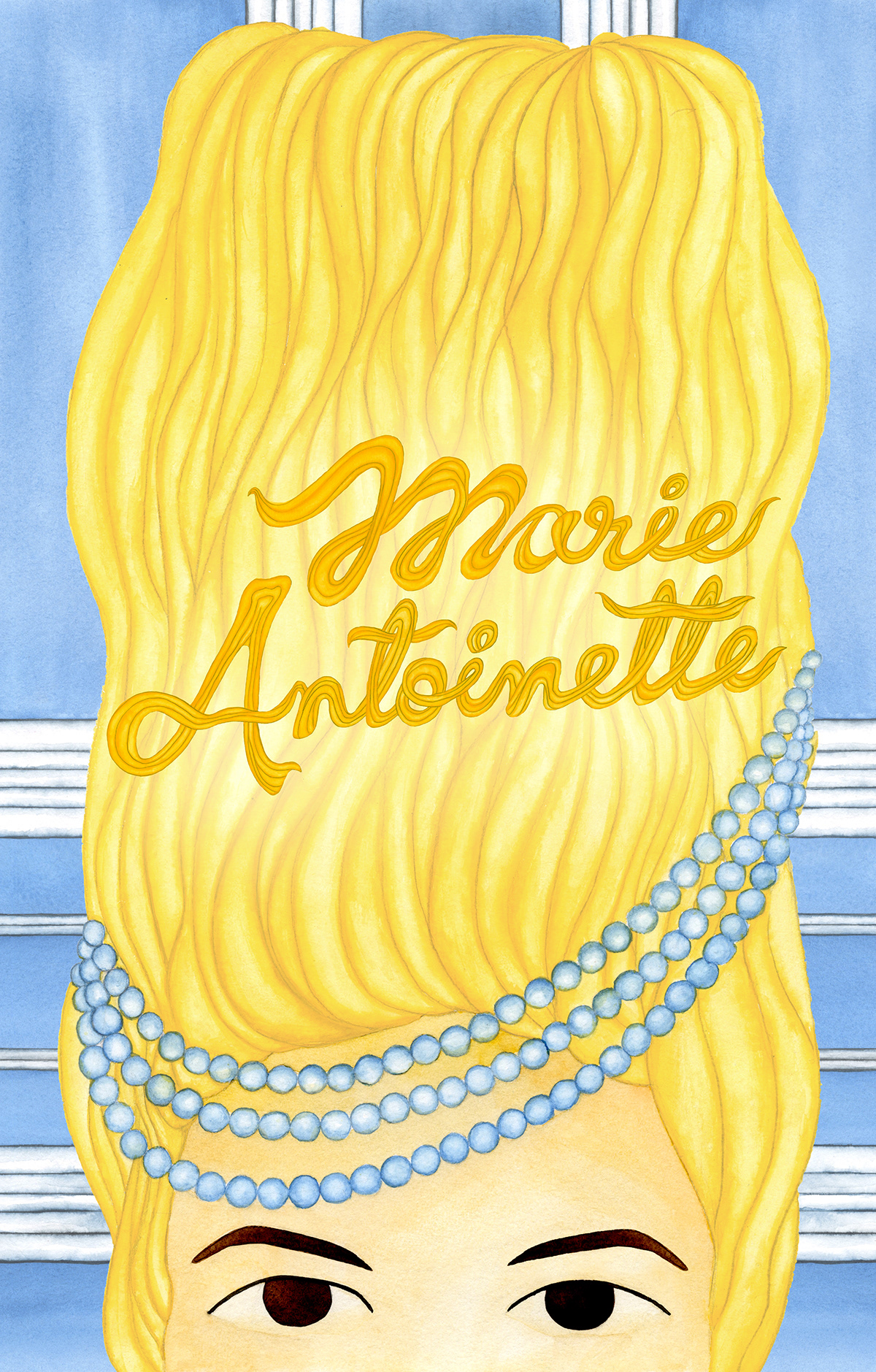 marie antoinette poster movie poster watercolor Sweets ILLUSTRATION  Princess Beautiful cup cake adobeawards
