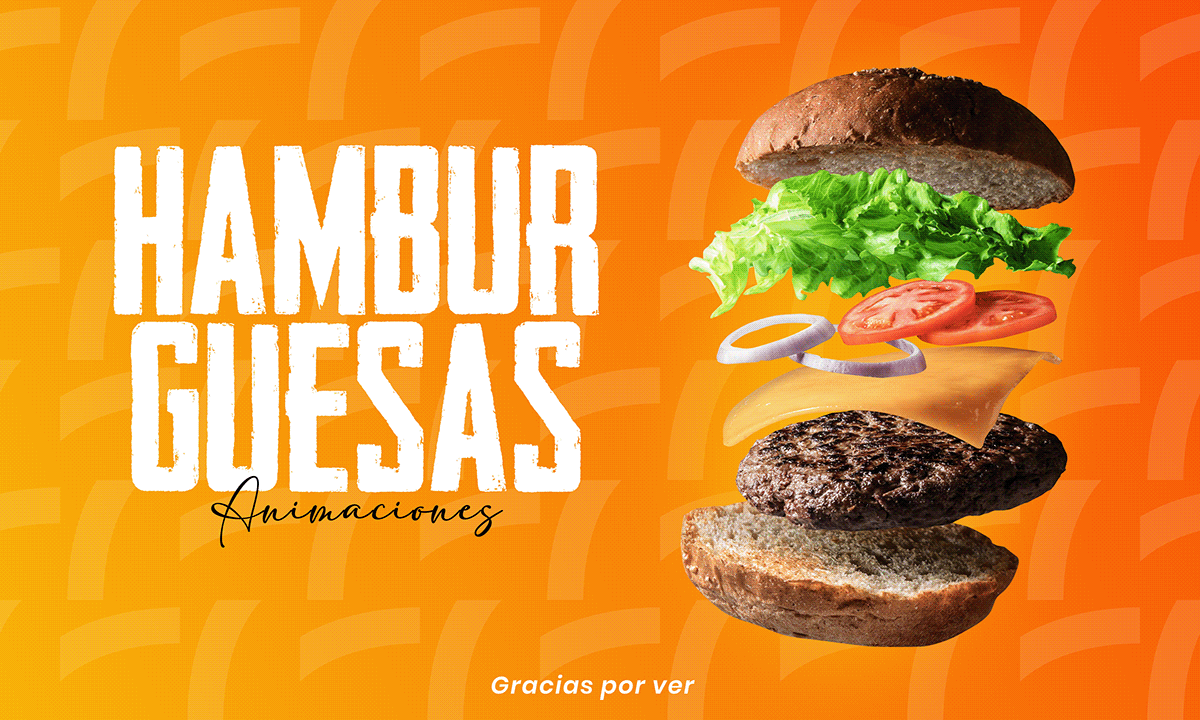 after effects animations comida comida rápida hamburguer Hamburguesas restaurant restaurantes Socialmedia