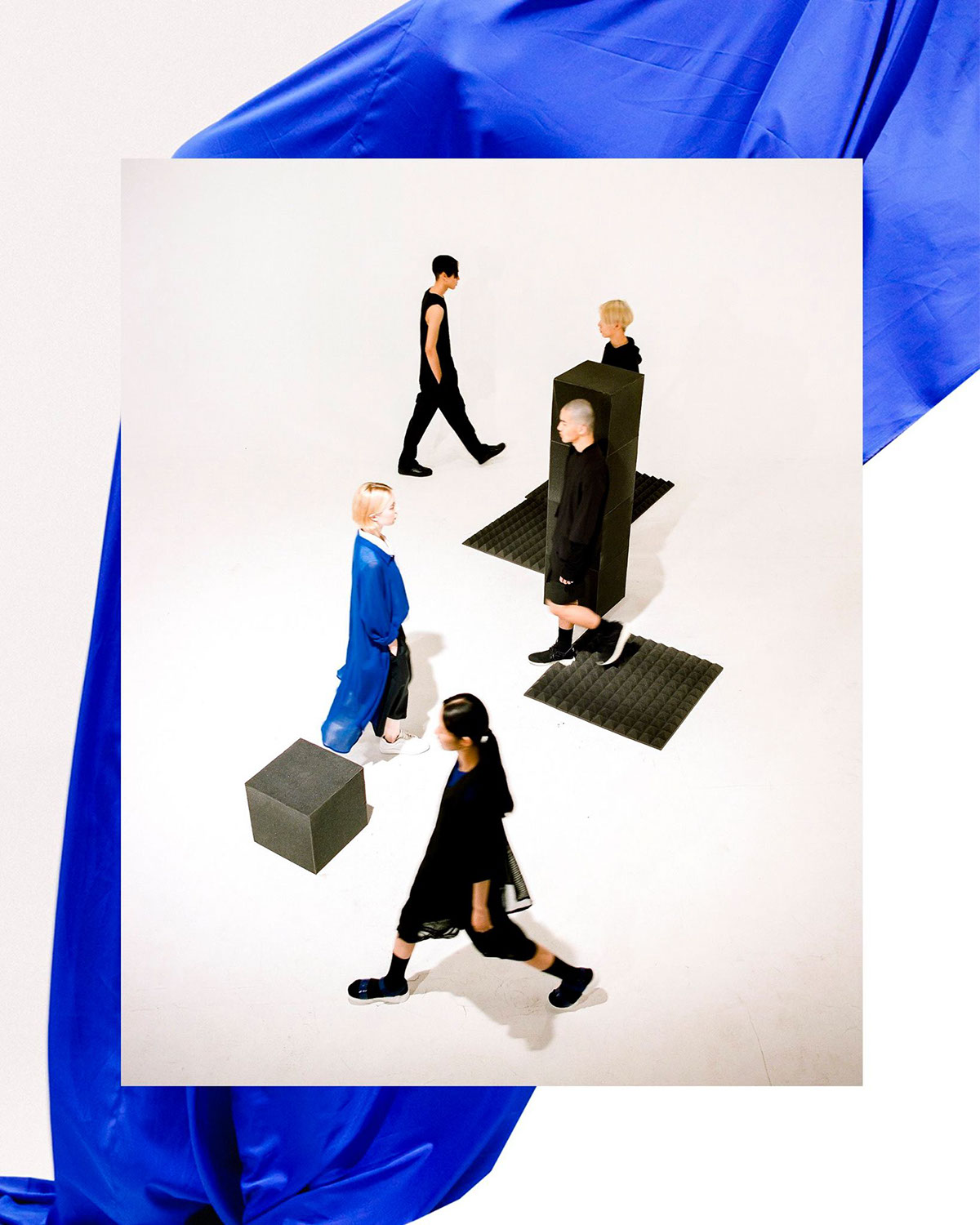 Fashion  Photography  art dircetion collage blue Menswear Film   campaign taiwan womenswear