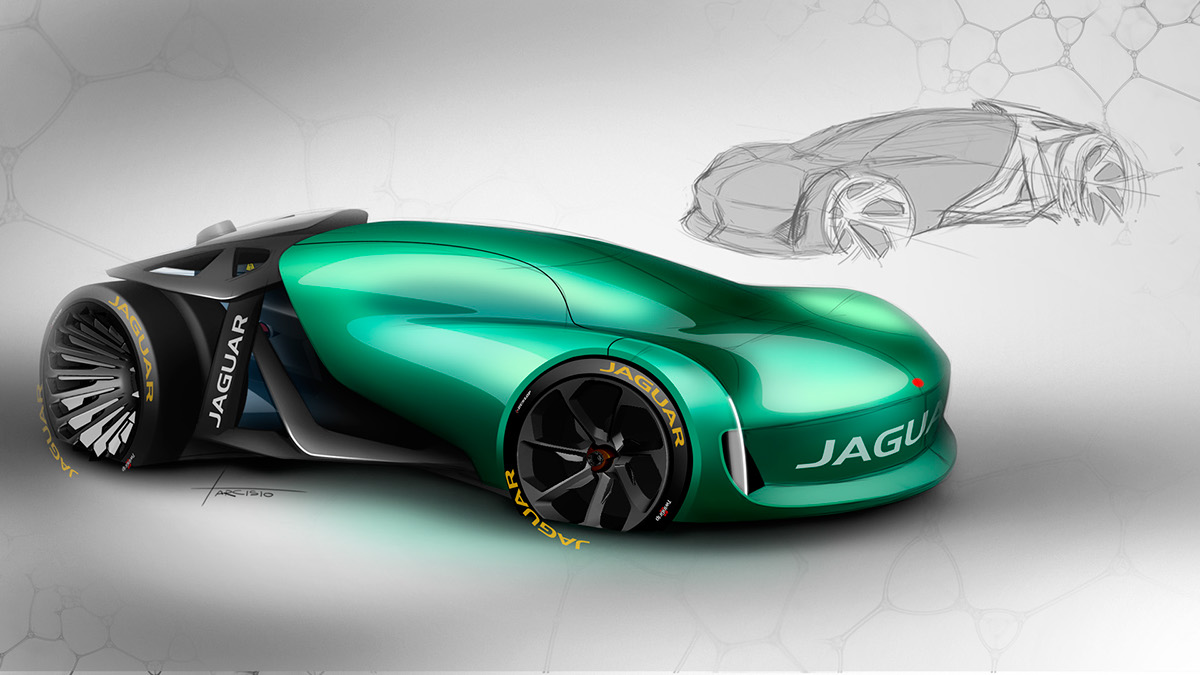 jaguar design concept car naked car design final thesis Transportation Design
