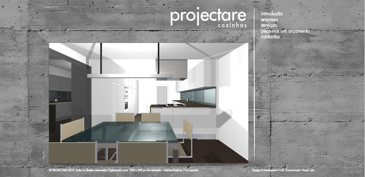 Website cmc visual kitchen projectare cozinhas