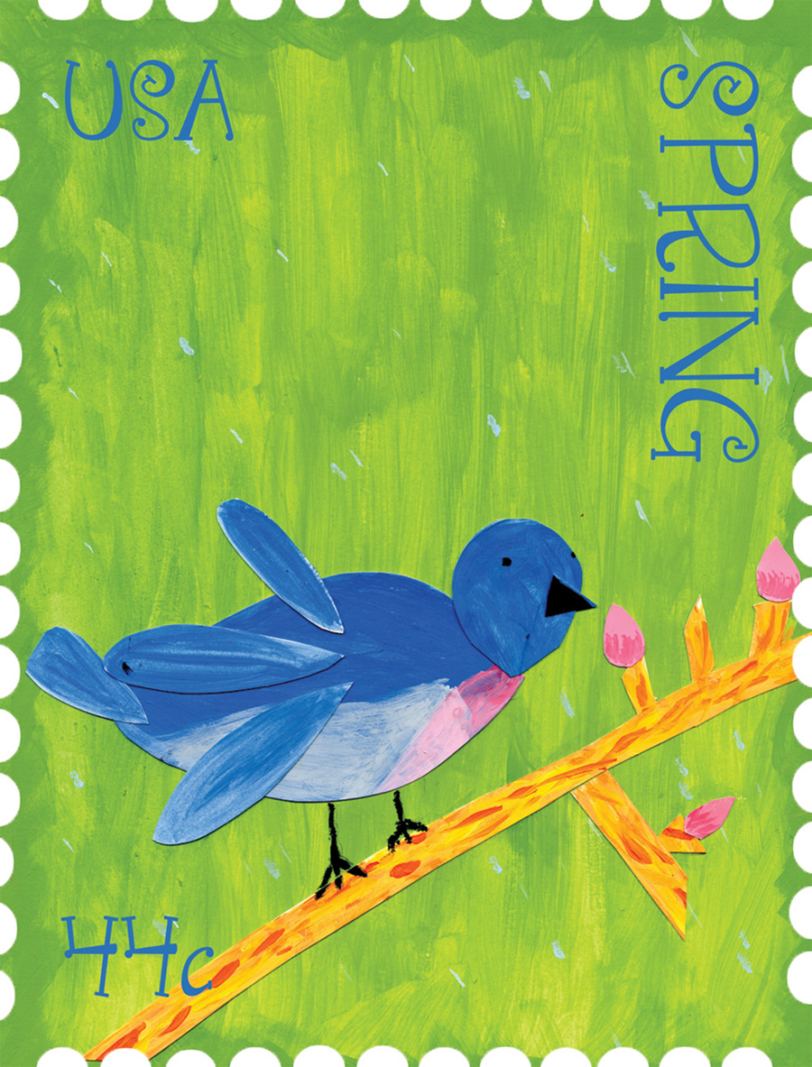 stamps design handmade seasons
