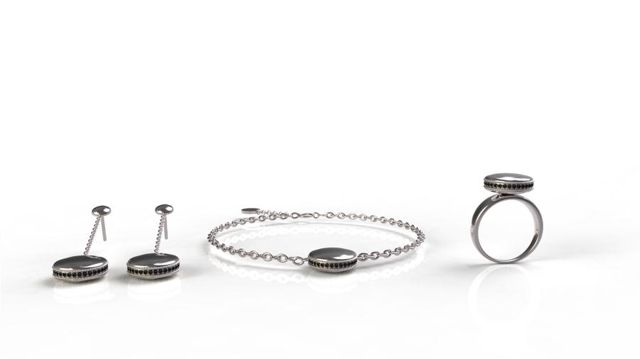 macaroon  Jewelry  jewelry set  diamonds Swarovski  ring  bracelet  necklace  earrings  patisserie