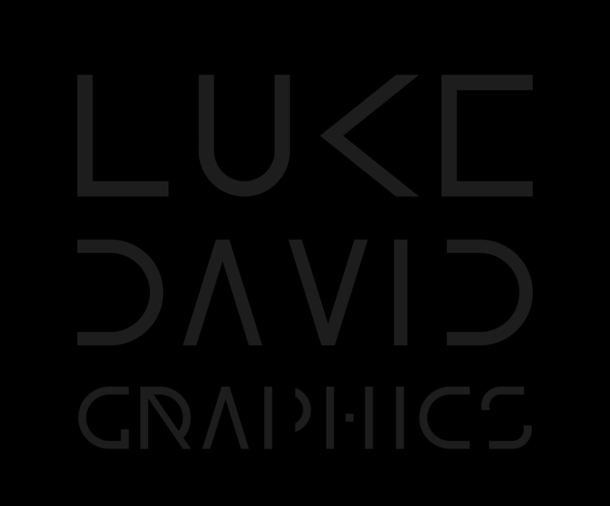 luke david design graphics custom type brand gold Typeface Custom