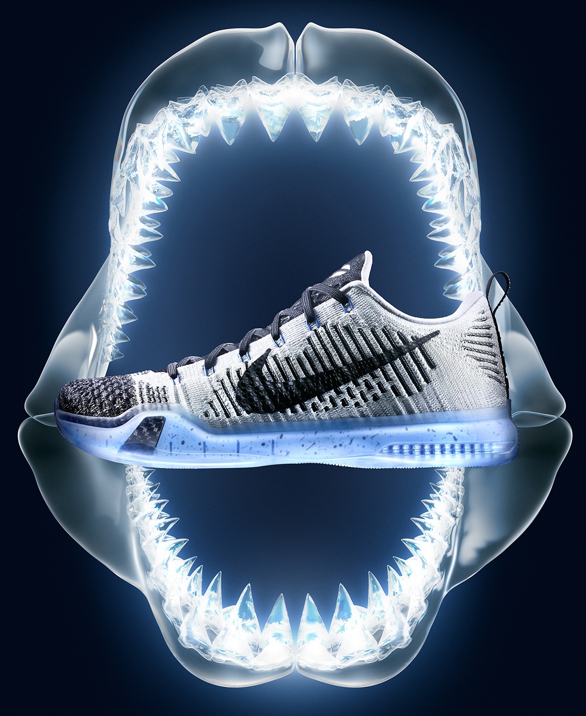 Nike kobe CGI intergration sneakers sports rendering nikelab print detail
