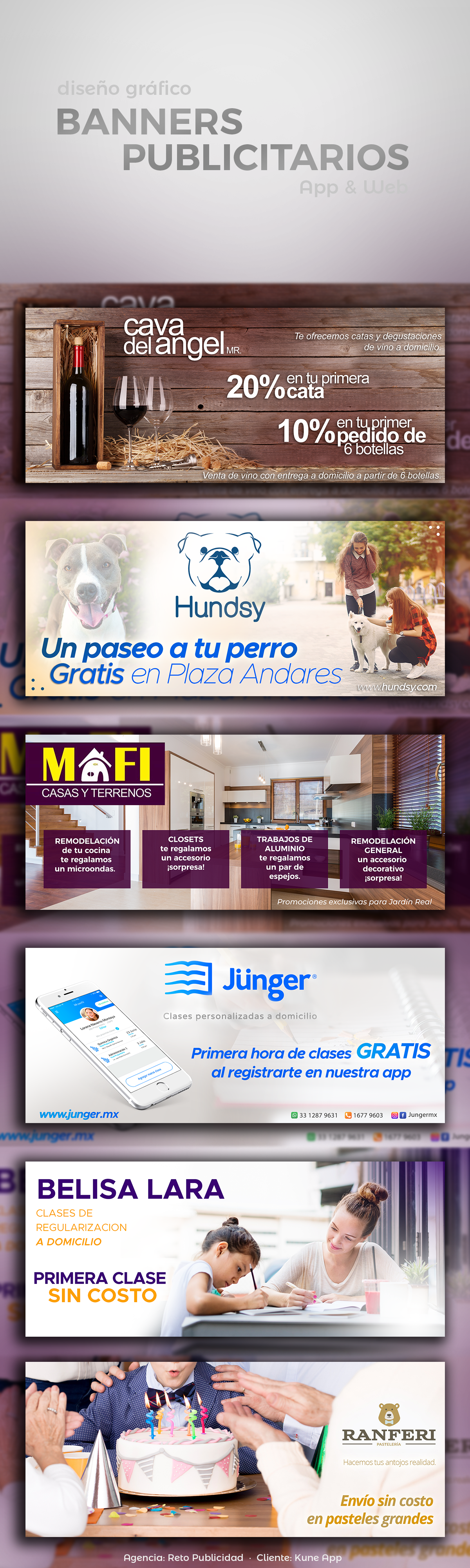 banners Web publicidad app diseño