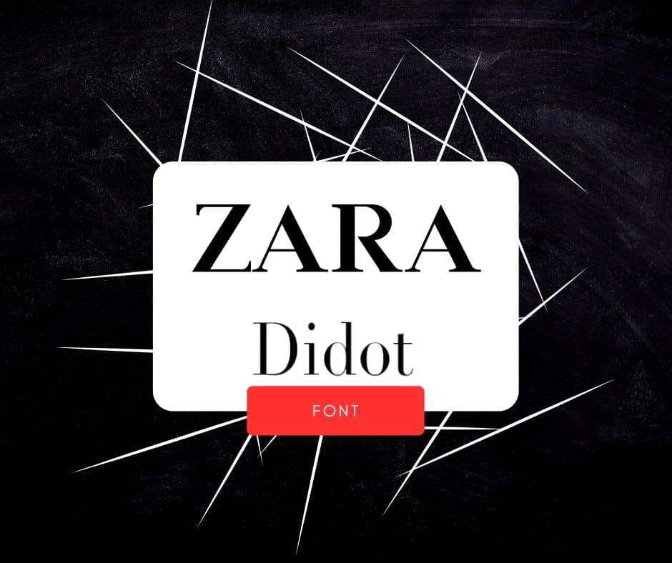 Zara Font Zara Logo
