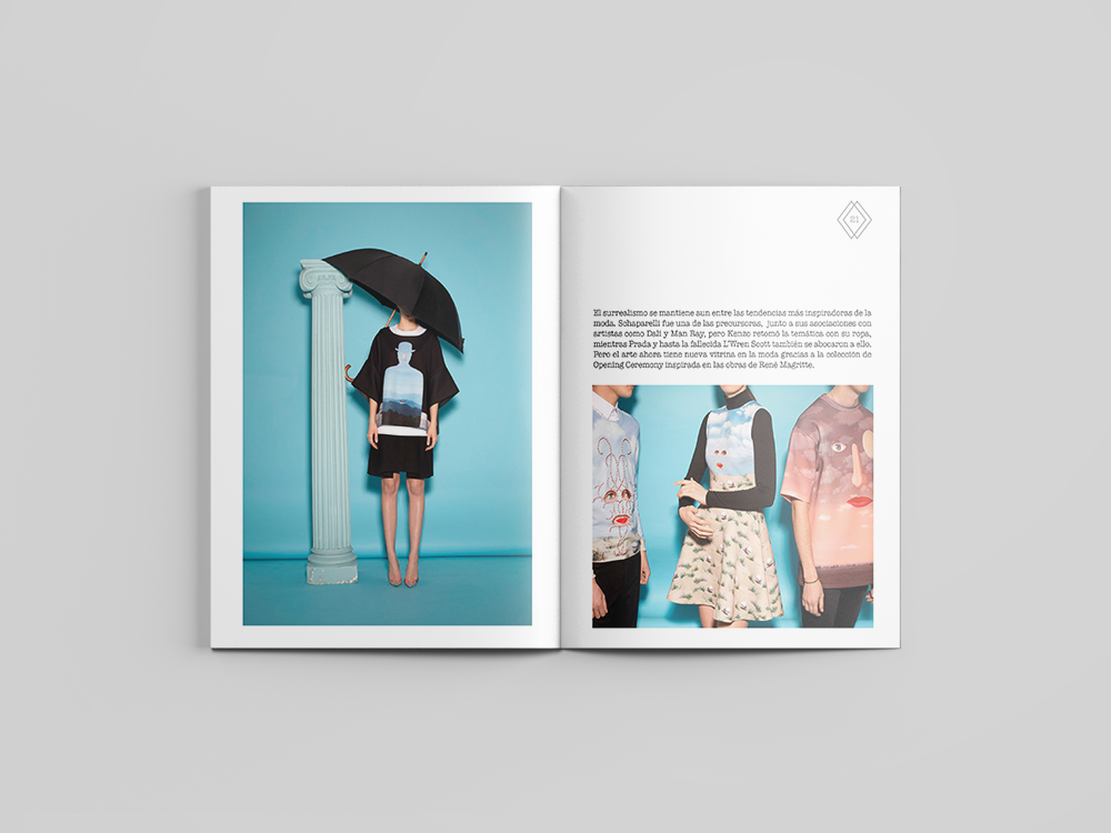 revista Diseño editorial rombo moderno arte diseño moda