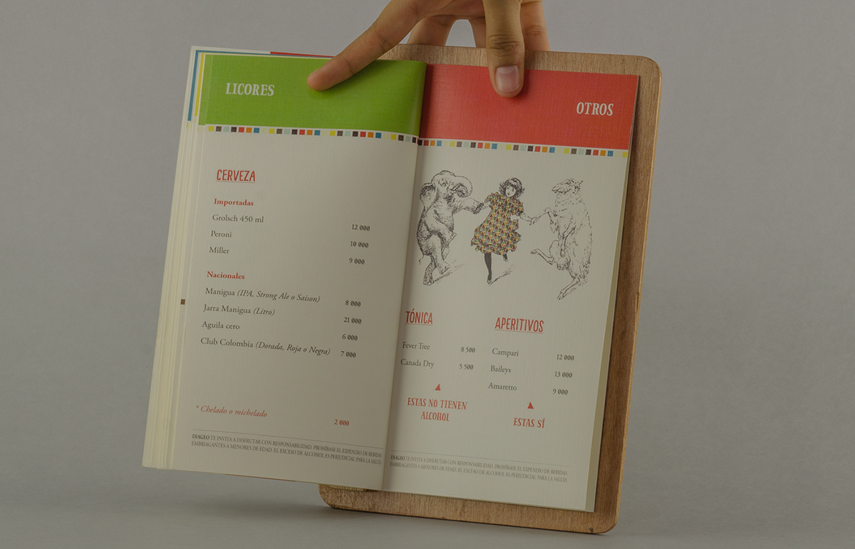 Adobe Portfolio brand menu bar restaurant casa9·69 restaurante colombia