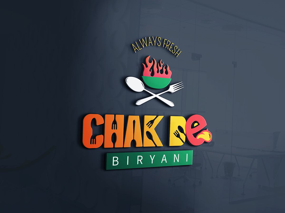 Chak De Biryani Logo Design