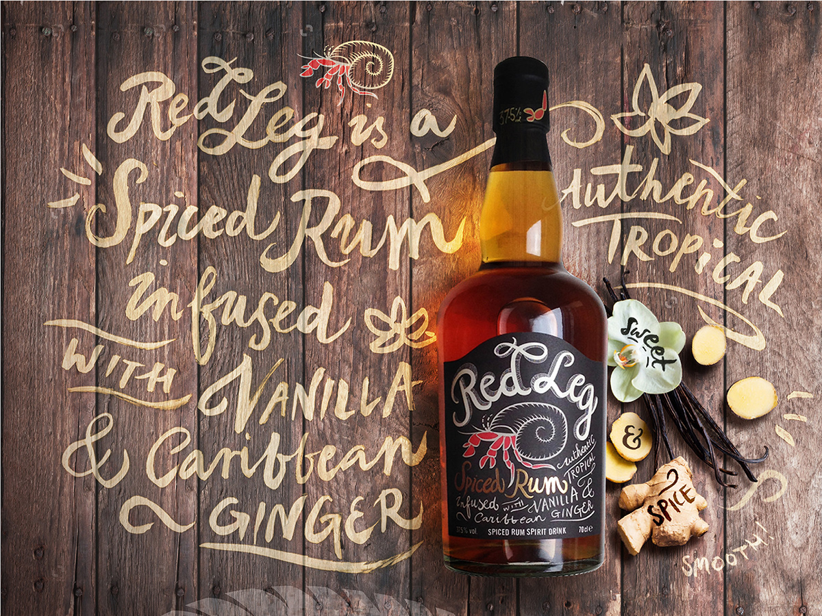 Handlettering brand idenity Rum spirit drinks premium typography   lettering expressive