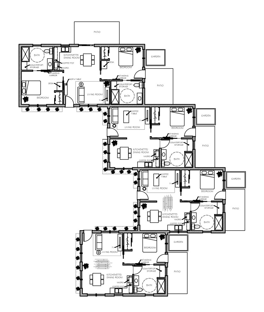 Hilton Head assisted living floor plan site plan