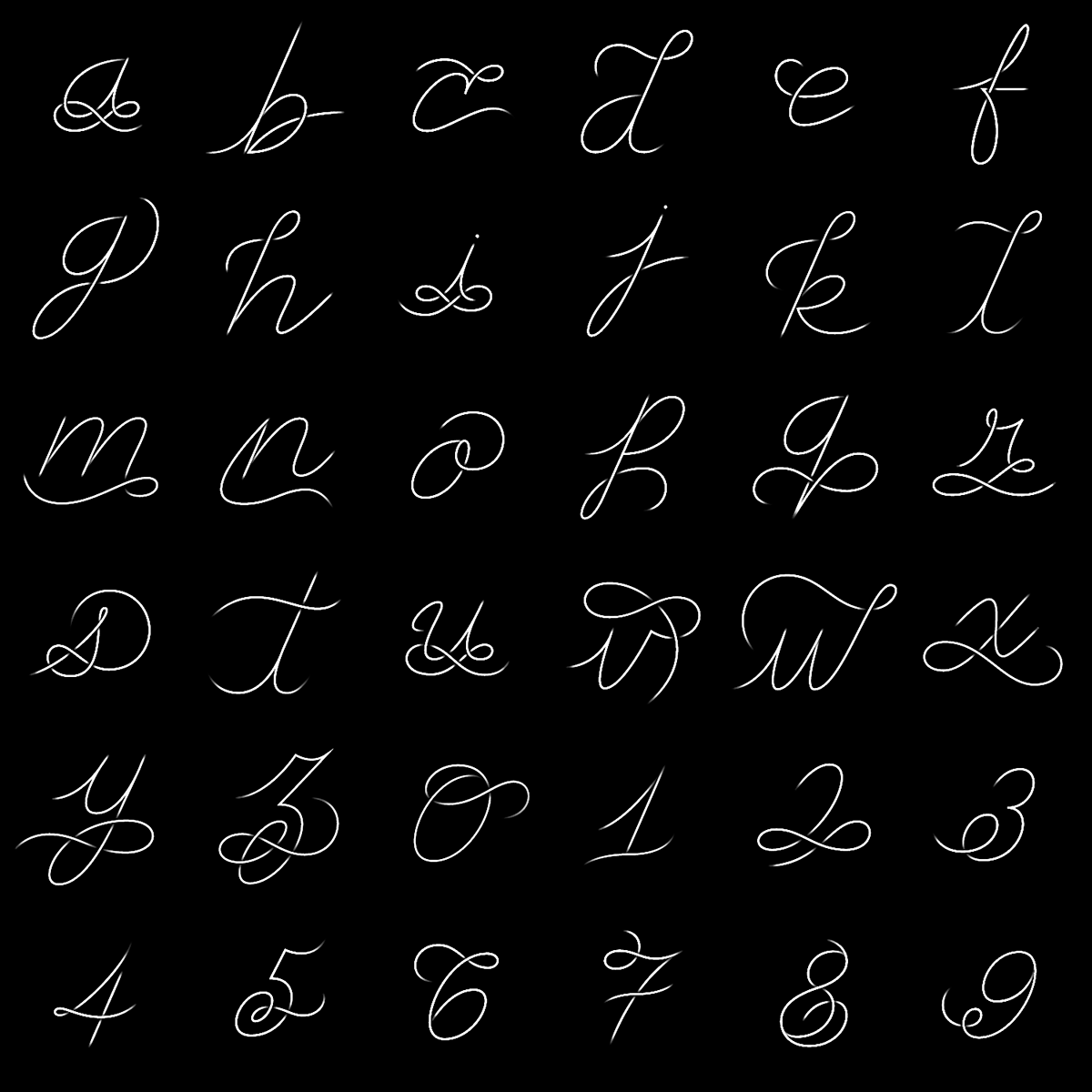 36 days of type Calligraphy   challenge handwriting Ligatures Script Font Typeface typography   alphabet