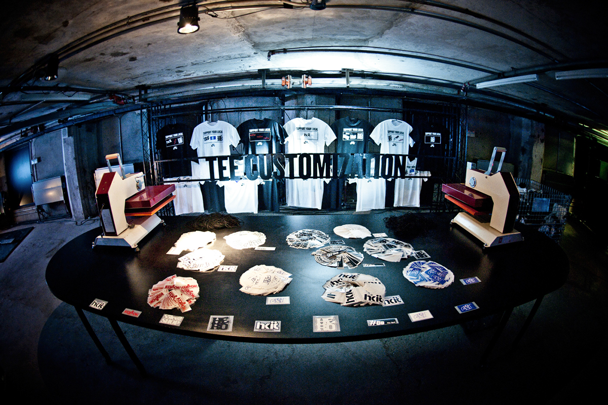 Nike skateboarding movie Event party support your local Exhibition  Ramp skate interactive