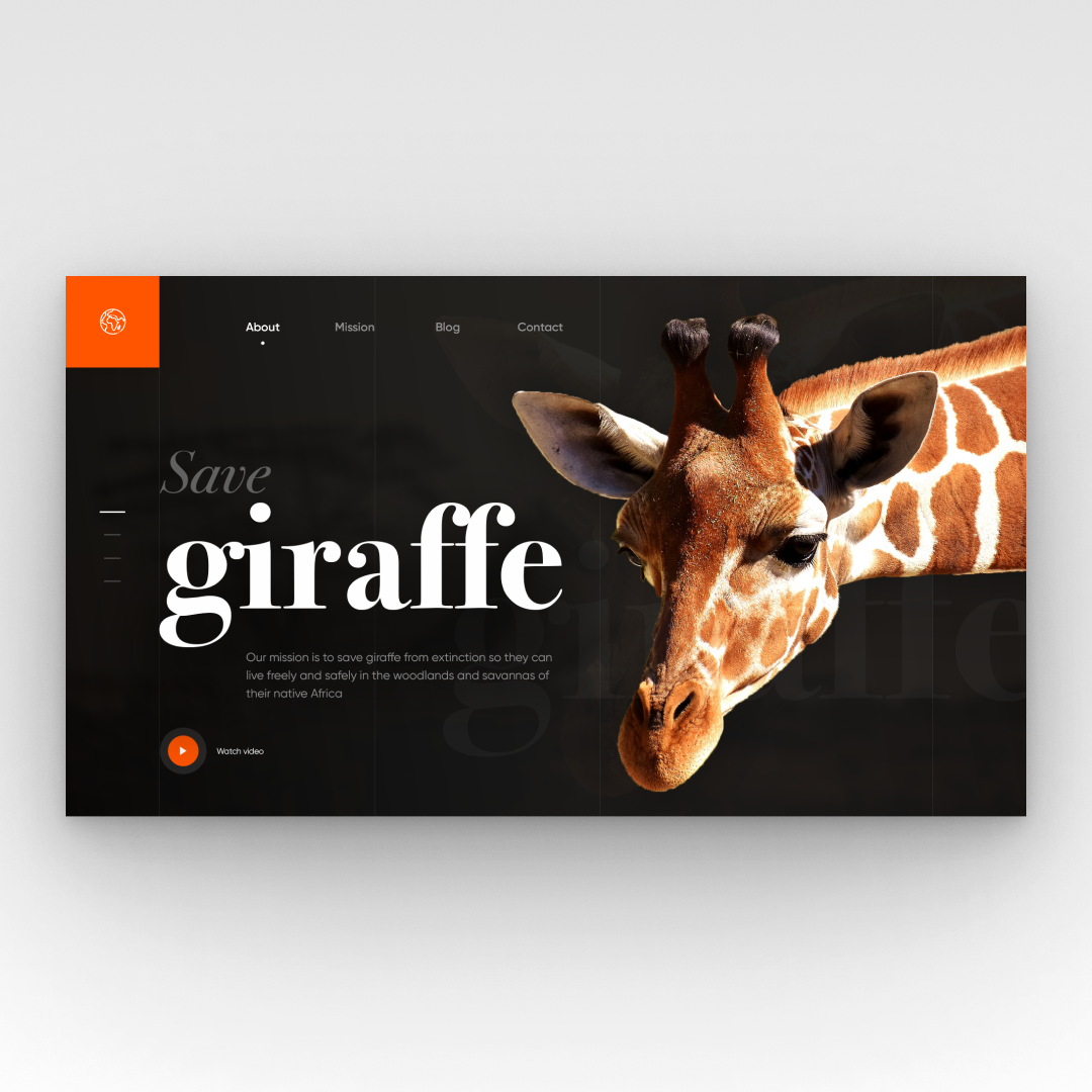 Ecology Figma giraffe home page Interface photoshop planet ui design uiux UX design Web Design  Web designer web interface веб дизайн веб дизайнер