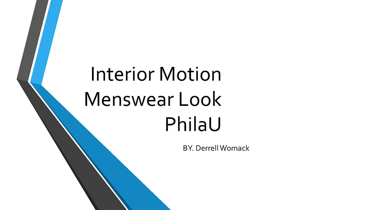 philadelphia university Menswear fashion design