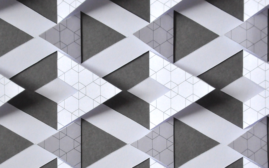 paper cutting pattern fold manipulate design