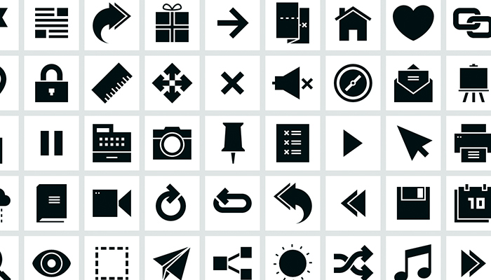 Icon iconography design Pixel Perfect kictstarter to [icon] visual design resources freebie