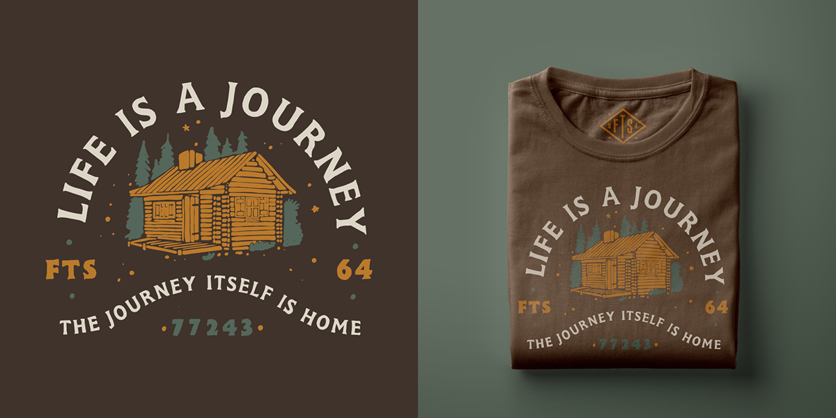 "Life is a journey" - T-Shirt illustrations for Mudo Fts64.