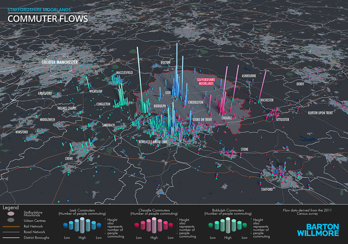 maps cartography bigdata Data visualisations spatial 3D blender GIS Mapping
