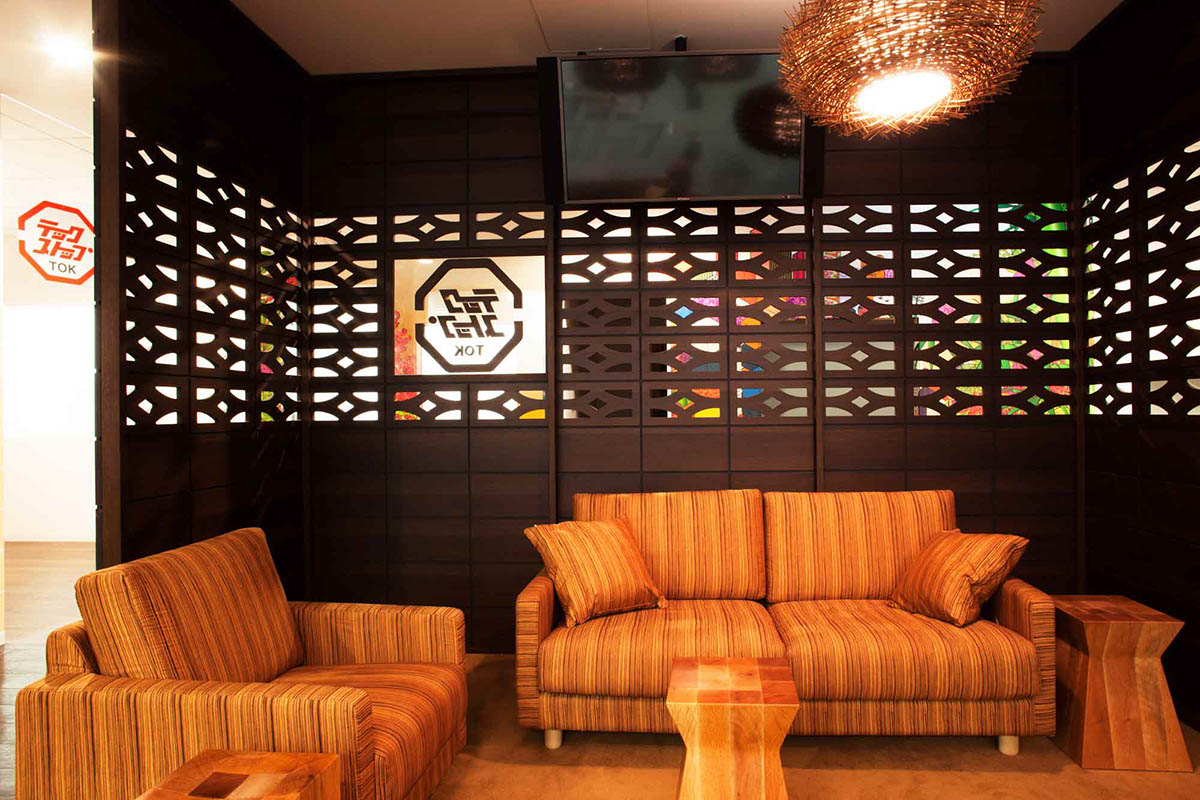 google Roppongi Hills Tokyo graphic design interior graphic design Interior pattern wallpaper japan architectural