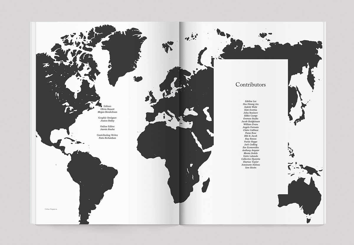 font type atlas magazine print design photographer credits identity Rebrand submissions inspiration PUBLISHED graphics