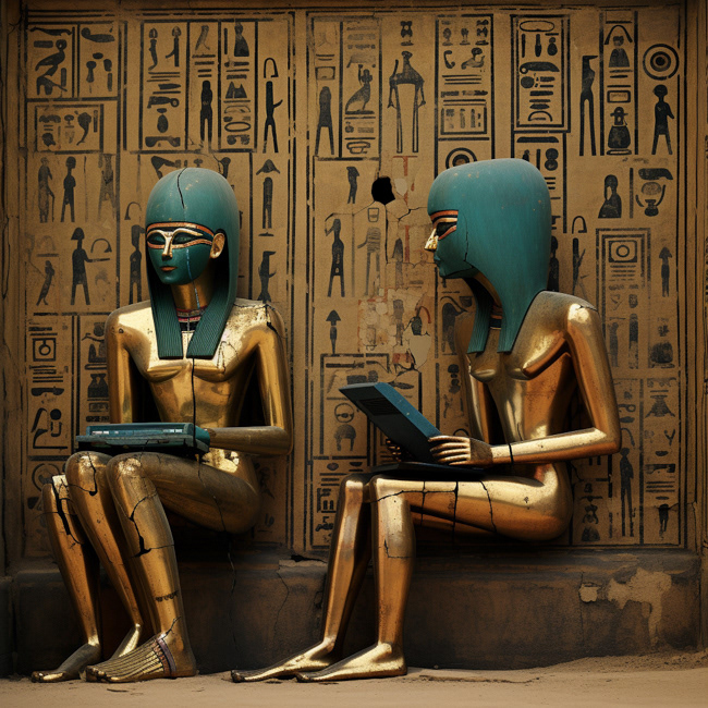 AI Encounters Ancient Egypt - By Kyle Correia De Araujo